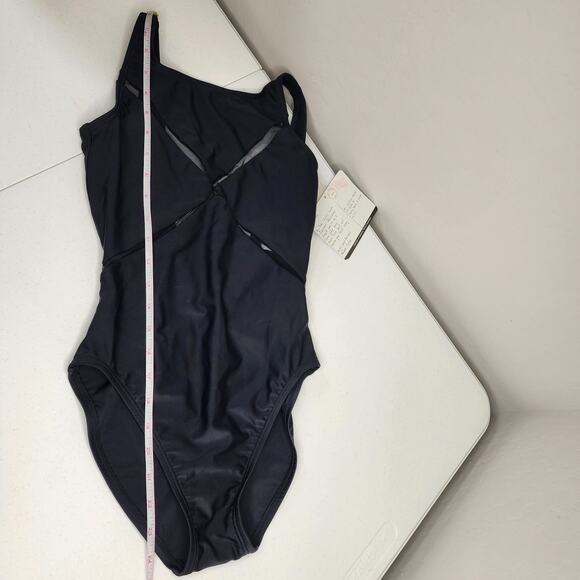 Anne Cole Collection One Piece Swimsuit Black with Mesh Size 6 NWT - Picture 11 of 14